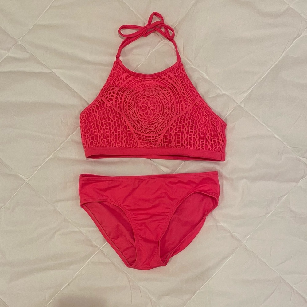 Justice, girls both top and bottom size 16, pink